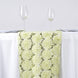 12x108"| Sequin Tulle Table Runner | Tea Green Studded Floral