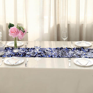 Add a Touch of Glamour with the Navy Big Payette Sequin Table Runner