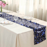 13x108 inch Navy Blue Big Payette Sequin Table Runner