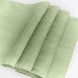 12inch x 108inch Sage Green Accordion Crinkle Taffeta Linen Table Runner#whtbkgd