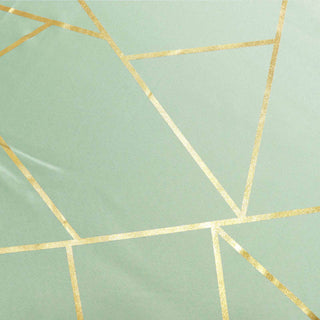 Versatile and Stylish Gold Foil Geometric Pattern Table Runner