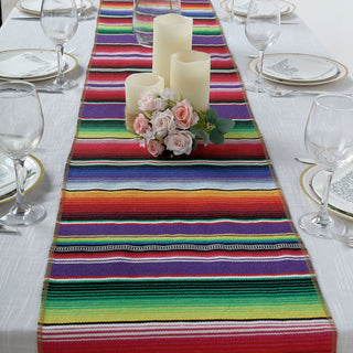 Brighten Up Your Table: Mexican Serape Table Runner with Tassels