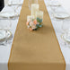 14x108Inch Gold Boho Chic Rustic Faux Burlap Cloth Table Runner