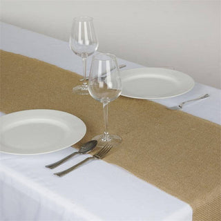 Natural Rustic Burlap Table Runner - Add Charm to Your Event Natural Rustic Burlap Table Runner - Add Charm to Your Event