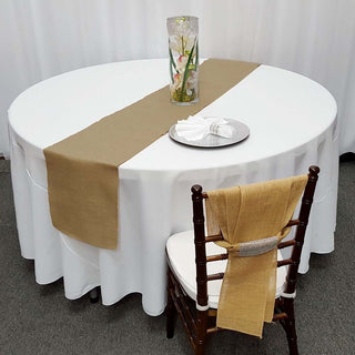 Natural Rustic Burlap Table Runner - Perfect for Every Occasion