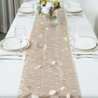 Beige Table Runner for Elegant Event Decor Beige Table Runner for Elegant Event Decor