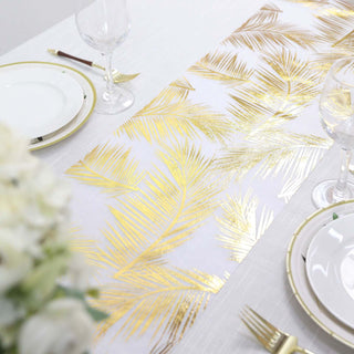 Create a Memorable Table Setting with the Non-Woven Foil Table Runner Create a Memorable Table Setting with the Non-Woven Foil Table Runner