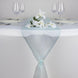 14inch x 108inch Light Blue Organza Runner For Table Top Wedding Catering Party Decoration