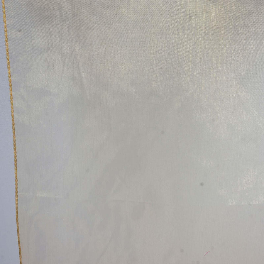 14" x 108" Gold Seamless Organza Table Runners