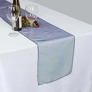 <strong>Navy Blue Sheer Organza Table Runner</strong> <strong>Navy Blue Sheer Organza Table Runner</strong>