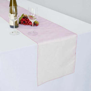 Pink Sheer Organza Table Runners Pink Sheer Organza Table Runners