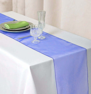 Add Elegance to Your Event with the Royal Blue Sheer Organza Table Runners Add Elegance to Your Event with the Royal Blue Sheer Organza Table Runners