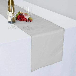 Add Elegance to Your Event with the Silver Sheer Organza Table Runners