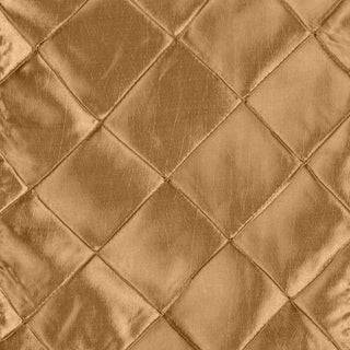 Copper quilted fabric texture with a glossy finish.