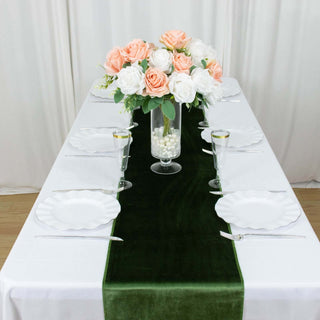 Enhance Your Event Decor with the Olive Green Velvet Table Runner Enhance Your Event Decor with the Olive Green Velvet Table Runner