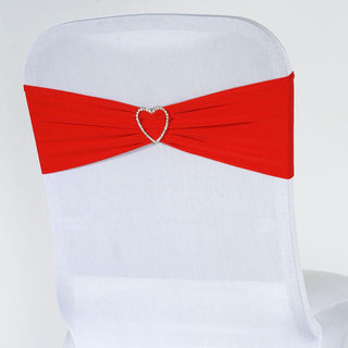 Add Elegance to Your Event with Red Spandex Stretch Chair Sashes Bands Add Elegance to Your Event with Red Spandex Stretch Chair Sashes Bands