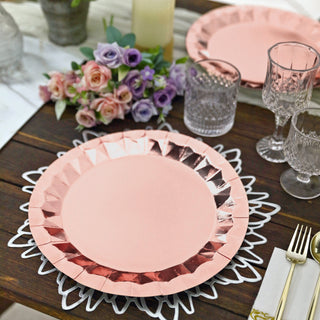 Add Elegance to Your Tablescape with Rose Gold Charger Plates