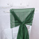 5 Pack | 22 x 78 Hunter Emerald Green DIY Premium Designer Chiffon Chair Sashes