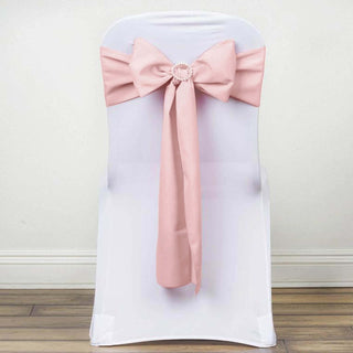 Versatile and Festive Blush Polyester Chair Sashes Versatile and Festive Blush Polyester Chair Sashes