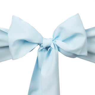 Enhance Your Event Aesthetics with Light Blue Polyester Chair Sashes