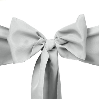 Create Unforgettable Memories with Our Silver Polyester Chair Sashes