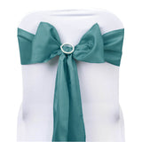5 PCS | 6inch x 108inch Turquoise Polyester Chair Sash#whtbkgd