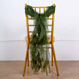 Elevate Your Event Decor with Olive Green Chiffon Hoods Elevate Your Event Decor with Olive Green Chiffon Hoods