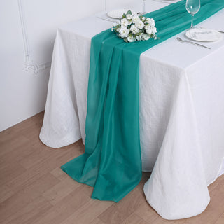 Premium Chiffon Table Runner for Events