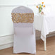 5 Pack | Matte Champagne Big Payette Sequin Round Chair Sashes