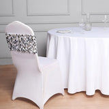 5 pack | Silver | Big Payette Sequin Round Chair Sashes