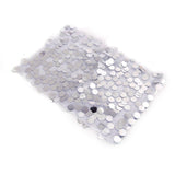 5 pack | Silver | Big Payette Sequin Round Chair Sashes #whtbkgd