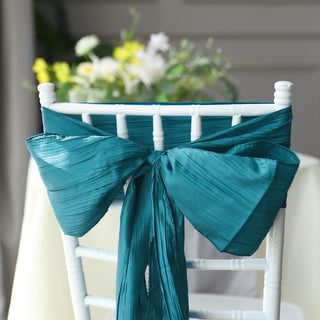 Style and Sophistication with Taffeta Chair Sashes