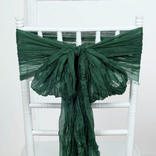 Transform Your Event with Gauze Cheesecloth Chair Sashes