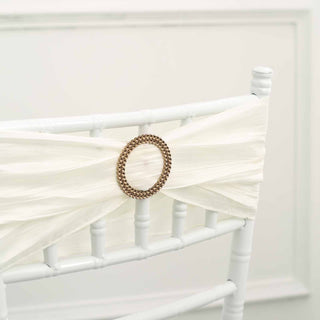 Create a Luxurious Atmosphere with the Antique Gold Diamond Circle Napkin Ring Pin Brooch