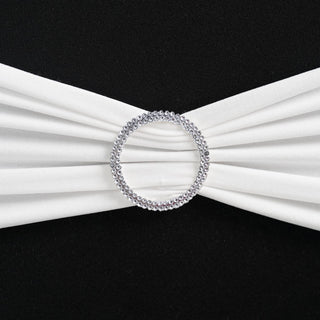 Add Glamour to Your Event with Silver Diamond Circle Napkin Ring