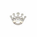 2inch Silver Diamond Metal Crown Sash Bow Pin, Rhinestone Tiara#whtbkgd