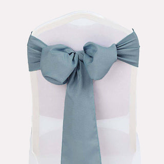 Elevate Your Event Decor with Dusty Blue Polyester Chair Sashes Elevate Your Event Decor with Dusty Blue Polyester Chair Sashes