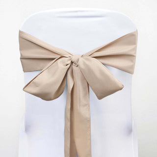 Enhance Your Event Decor with Nude Polyester Chair Sashes Enhance Your Event Decor with Nude Polyester Chair Sashes
