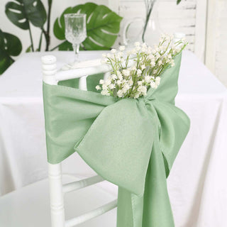 Create a Stunning Ambiance with Sage Green Chair Sashes Create a Stunning Ambiance with Sage Green Chair Sashes