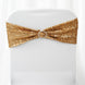 5 pack | 6x15 Gold Sequin Spandex Chair Sash