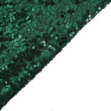 5 Pack | 6inch x 15inch Hunter Emerald Green Sequin Spandex Chair Sashes