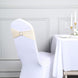5 Pack | Beige Spandex Stretch Chair Sashes with Silver Diamond Ring Slide Buckle