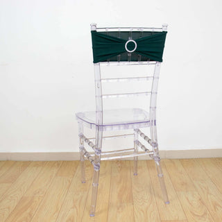 Create a Luxurious Atmosphere with Hunter Emerald Green Spandex Chair Sashes Create a Luxurious Atmosphere with Hunter Emerald Green Spandex Chair Sashes
