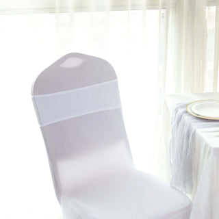 Elevate Your Event Decor with White Spandex Chair Sashes Elevate Your Event Decor with White Spandex Chair Sashes