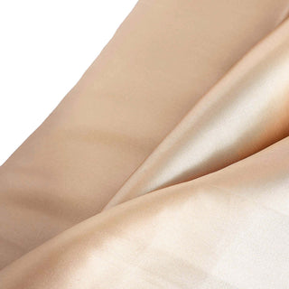 Elevate Your Event Decor with Nude Satin Fabric Bolt Elevate Your Event Decor with Nude Satin Fabric Bolt