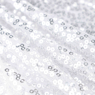 Create an Elegant Ambiance with the Silver Sequin Table Skirting Create an Elegant Ambiance with the Silver Sequin Table Skirting