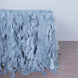 17FT Dusty Blue Curly Willow Taffeta Table Skirt