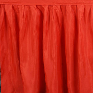 Create Unforgettable Tablescapes with the 14ft Red Pleated Table Skirt