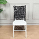 Black Big Payette Sequin Chiavari Chair Slipcover