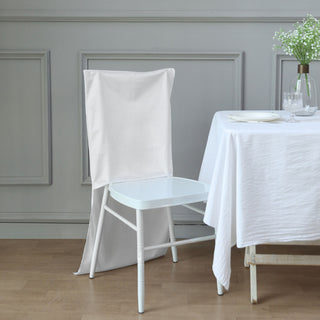 Enhance Your Event Decor with the White Velvet Chair Cover